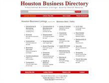 Tablet Screenshot of houston-business-directory.com